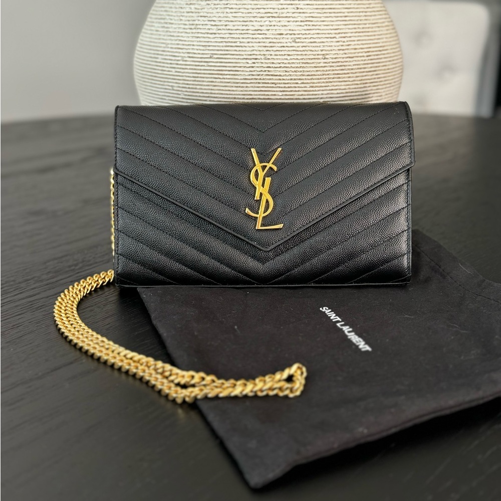 YSL Large Wallet on Chain